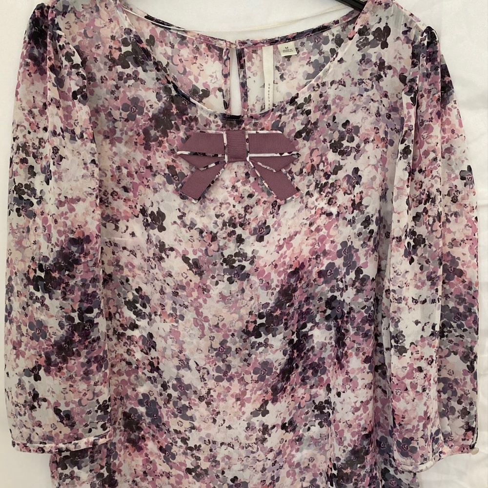 LC Lauren Conrad floral blouse